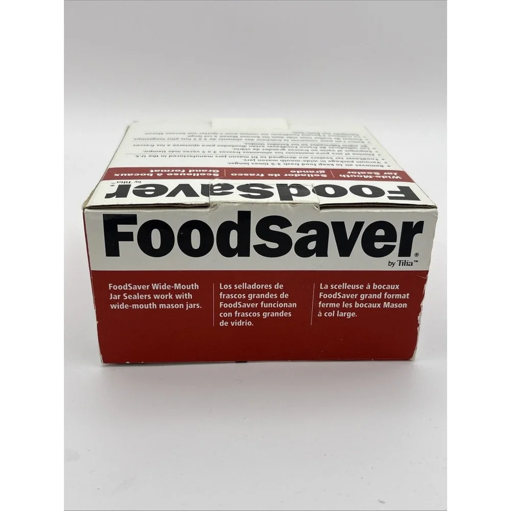 NEW, Food Saver,‎ Wide Mouth Jar Sealer, Never Used, Item #03-0023-01